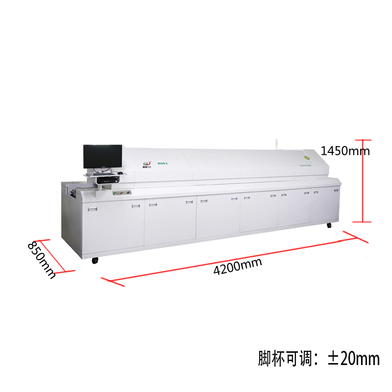 smt設備亞博回流焊800L